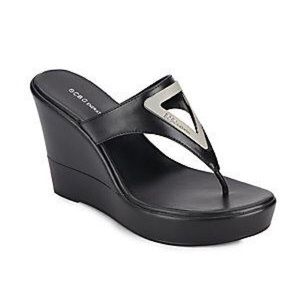 BCBGeneration Quiz Platform Wedge Thong Sandal